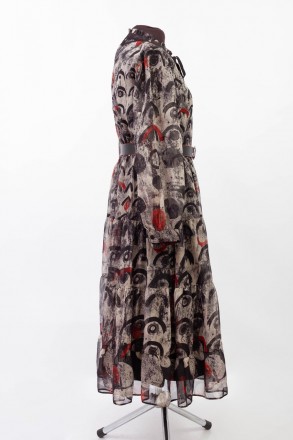
Оригинальное платье Ladyform серого цвета с абстрактным принтом, производство Т. . фото 4