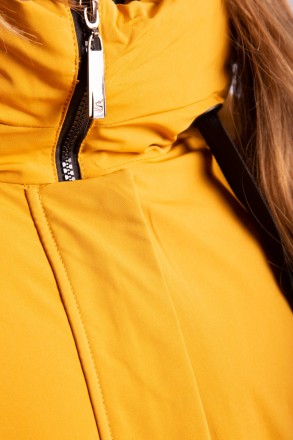 
Оригинальная куртка Olanmear. Куртка теплая, удлиненная. Ткань матовая. Модель . . фото 6