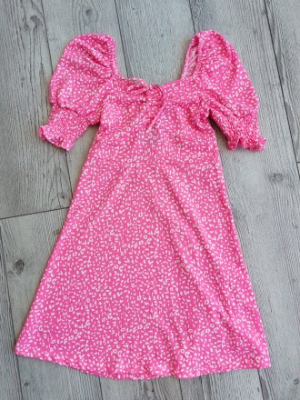 
Стильное платье производство Турция. Платье розового цвета. Крой приталенный, д. . фото 2