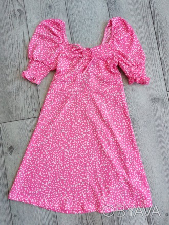 
Стильное платье производство Турция. Платье розового цвета. Крой приталенный, д. . фото 1