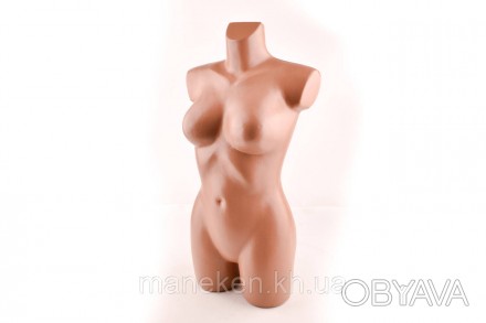 Манекен жіночий торс Венера рівна
Об'єм грудей ― 860 мм
Об'єм талії – 620 мм
Об'. . фото 1