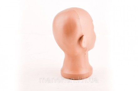 Манекен об'ємний голова дитяча.
Матеріал - високоякісний гіпоалергенний пластмас. . фото 4
