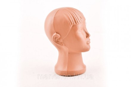 Манекен об'ємний голова дитяча.
Матеріал - високоякісний гіпоалергенний пластмас. . фото 5