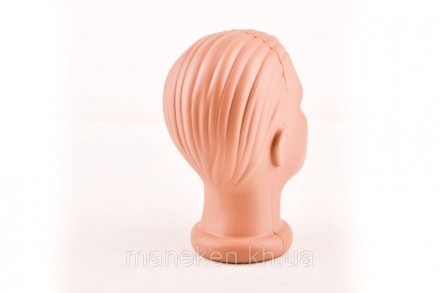 Манекен об'ємний голова жіноча.
Матеріал - високоякісний гіпоалергенний пластмас. . фото 5