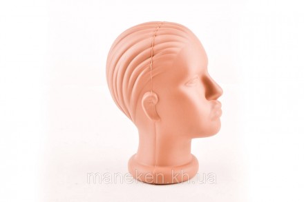 Манекен об'ємний голова жіноча.
Матеріал - високоякісний гіпоалергенний пластмас. . фото 4