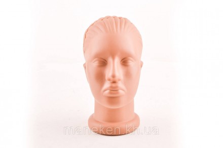 Манекен об'ємний голова жіноча.
Матеріал - високоякісний гіпоалергенний пластмас. . фото 3