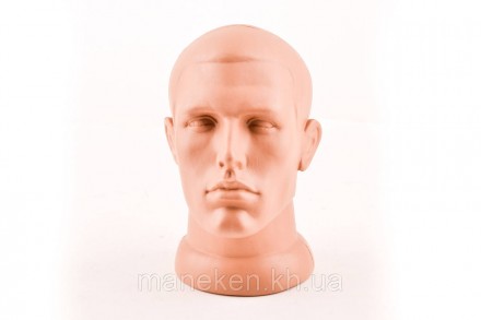 Манекен об'ємний голова чоловіча
Матеріал - високоякісний гіпоалергенний пластма. . фото 5