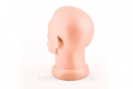 Манекен об'ємний голова чоловіча
Матеріал - високоякісний гіпоалергенний пластма. . фото 3