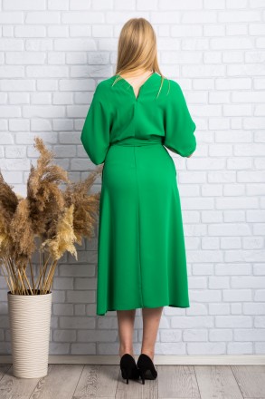
Стильное платье производство Турция. Крой приталенный, длина средняя, юбка раск. . фото 4