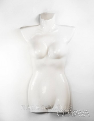  
Манекен плоский пластиковый подвесной женский (орел на груди) с крючком. ( раз. . фото 1