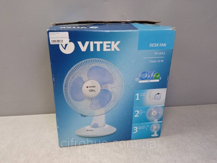 Вентилятор Vitek VT-1912
Основные характеристики:
Тип
Настольный
Максимальная мо. . фото 2