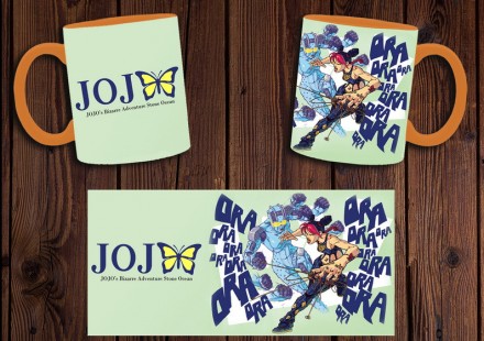 Чашка "Невероятные приключения ДжоДжо: Каменный океан" / Кружка JoJo's Bizarre A. Мелитополь. фото 1
