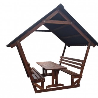 Деревянная беседка,  разборная (на 8 человек) "Релакс". Харьков. фото 1