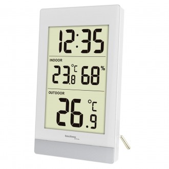 Термогигрометр с будильником и выносным температурным проводным сенсором Technol. . фото 2