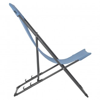Отличное пляжное раскладное кресло Bo-Camp Flat имеет три уровня наклона спинки,. . фото 6