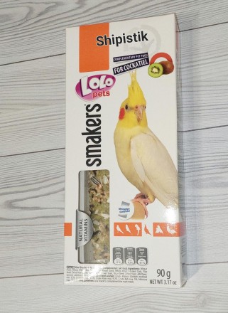 LoLo Pets Smakers COCKATIEL Лакомства для средних попугаев с киви
Витаминизирова. . фото 2