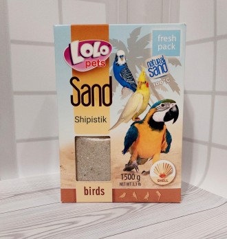 Песок для птиц с добавлением измельченных раковин устриц. Благотворительно влияе. . фото 3