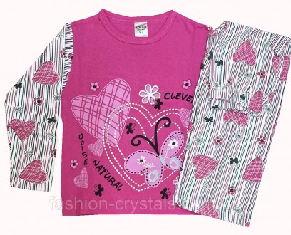 
затишна красива піжамка для дівчинки на 2-4 роки на байку, тепленька, кофточка . . фото 2