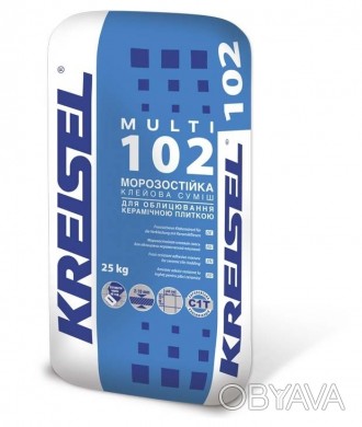 Клей для плитки морозостойкий Multi 102 Kreisel подходит для работы на жестких п. . фото 1