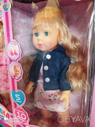 Интерактивная кукла Даринка, 41 см - многофункциональная, очаровательная, в наря. . фото 1