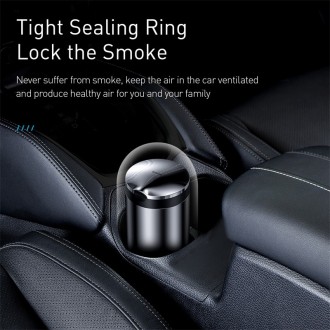 Описание Пепельницы для автомобиля BASEUS Premium Car Ashtray, серой
BASEUS Prem. . фото 9