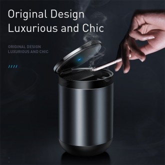 Описание Пепельницы для автомобиля BASEUS Premium Car Ashtray, серой
BASEUS Prem. . фото 6