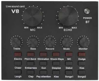 Описание Звуковой карты внешней V8 7635 для микрофона
Звуковая карта V8 7635 - к. . фото 6