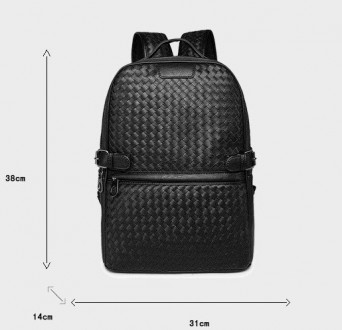 Качественный мужской городской рюкзак плетеный черный
Характеристики:
Материал: . . фото 7