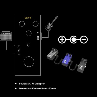 Гитарная педаль эффектов АНАЛОГОВЫЙ дилей Naomi Analog Delay для электрогитары е. . фото 4