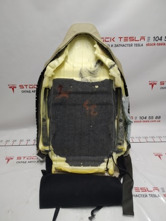 Обшивка спинки пассажирского сиденья с подогревом PREM TAN Tesla model S 1013121. . фото 5