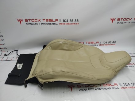 Обшивка спинки пассажирского сиденья с подогревом PREM TAN Tesla model S 1013121. . фото 3