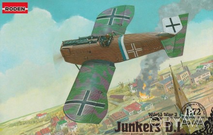 Сборная модель самолета Junkers D.I (late) RODEN 036
Длина модели, мм: 90
Размах. . фото 1