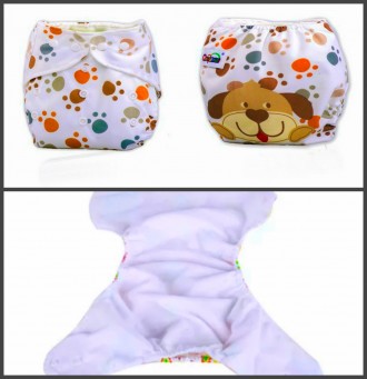 Многоразовые подгузники для детей с внутренним слоем мембрана от 0 месяцев до 3 . . фото 2