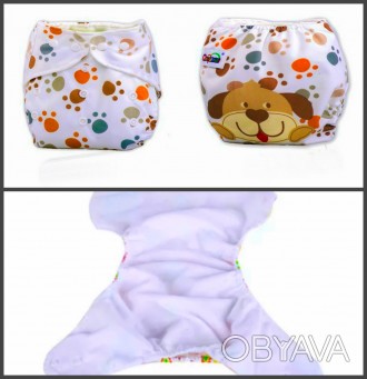 Многоразовые подгузники для детей с внутренним слоем мембрана от 0 месяцев до 3 . . фото 1