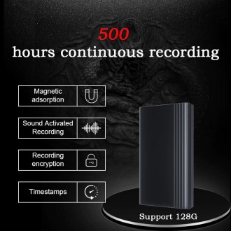 Цифровой диктофон с большим временем работы до 500 часов с магнитом Цифровой дик. . фото 6