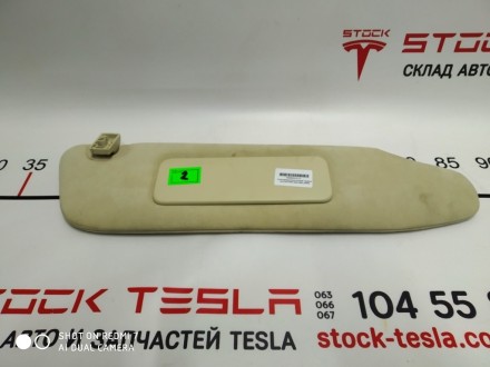 Козырек солнцезащитный правый (ALCANTARA беж) на электрокар Tesla. Важный элемен. . фото 3