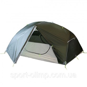 Ультралегкая трехместная туристическая палатка Tramp Cloud 3 Si TRT-094-green зе. . фото 2