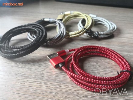 Магнитный кабель для быстрой зарядки 2 в 1 Micro USB +Type C