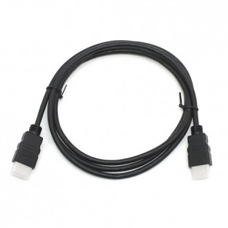 Шнур HDMI, штекер - штекер, Vers-1.4, О6мм, 0.8 м, чорний
 HDMI 1.3 0.8 M
 Шнур . . фото 4