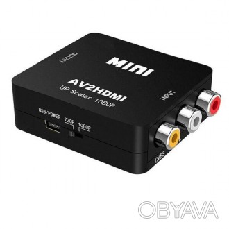 Универсальный конвертер AV в HDMI
Конвертер AV (RCA) в HDMI Felkin AV2HDMI предн. . фото 1