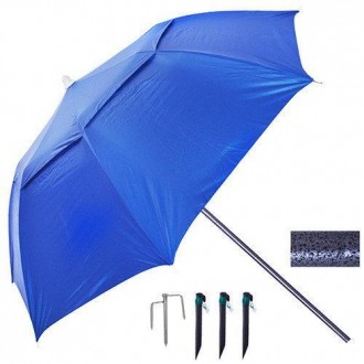 Зонт пляжный Stenson MH-2712 с треногой и колышками, синий
Не стоит забывать о т. . фото 6