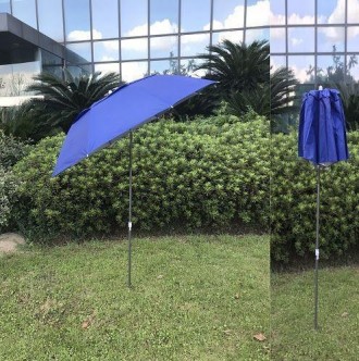 Зонт пляжный Stenson MH-2712 с треногой и колышками, синий
Не стоит забывать о т. . фото 3