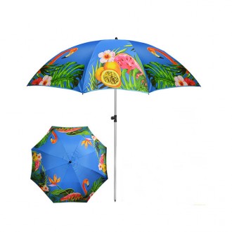 Зонт пляжный с наклоном Stenson "Фламинго"
Зонтик Stenson для сада или пляжа бол. . фото 3
