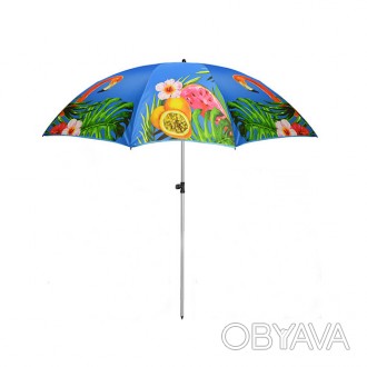 Зонт пляжный с наклоном Stenson "Фламинго"
Зонтик Stenson для сада или пляжа бол. . фото 1