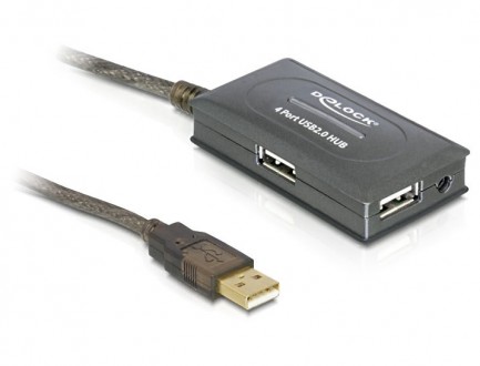 USB 2.0 Extension Cable M/F з вбудованим HUB 1x4
сумарна довжина кабелів(без кас. . фото 2