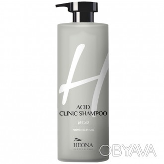 Слабокислотный очищающий шампунь Heoni Acid Clinic shampo эффективно поддерживае. . фото 1