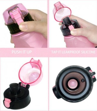 Описание Бутылки для воды Pinkah TRITAN Sports PJ-748T 460 мл, розовой
Бутылки д. . фото 3