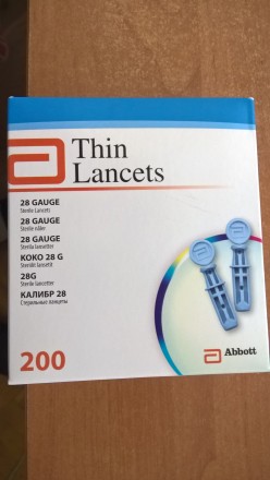 Ланцеты для глюкометра Abbott FreeStyle. 4 упаковки по 200 шт. Цена за упаковку.. . фото 2