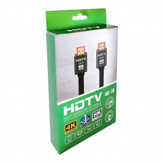 Кабель мультимедийный Lesko HDMI/HDMI 4K Ultra HD v2.0 150 см (8329-36645). . фото 4