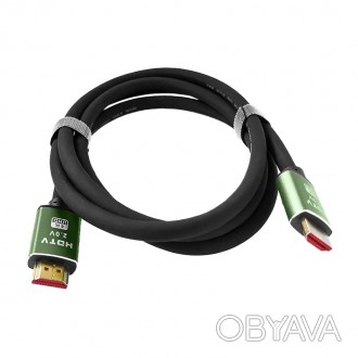 Кабель мультимедийный Lesko HDMI/HDMI 4K Ultra HD v2.0 150 см (8329-36645). . фото 1